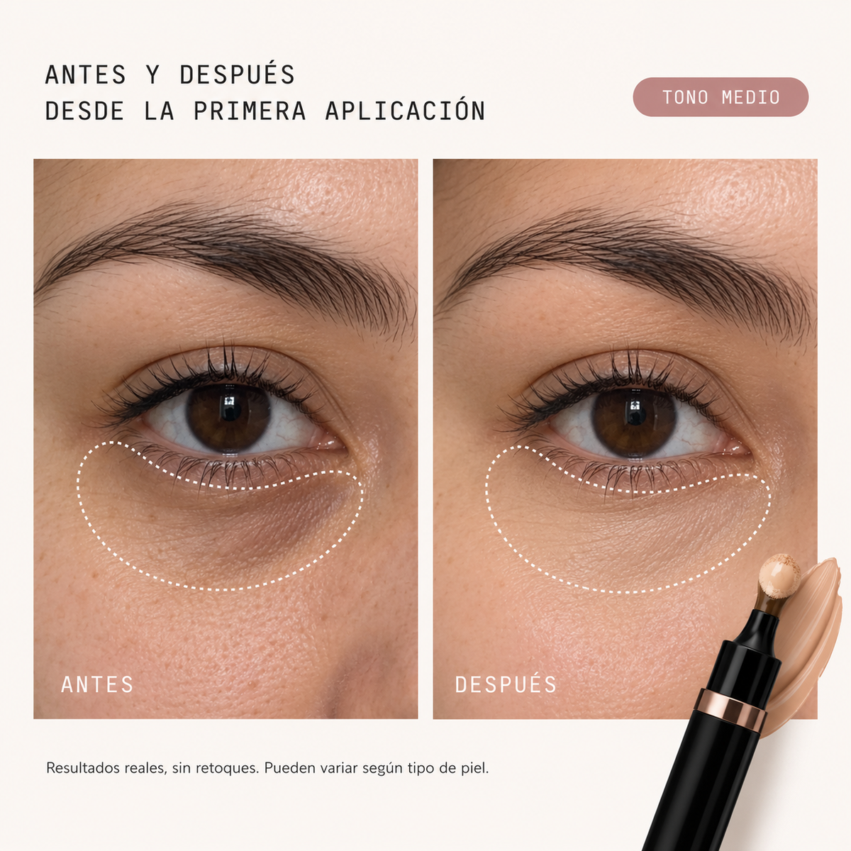 VELOZ Bright Eyes - Corrector Iluminador de Ojeras 4 en 1 con SPF 45